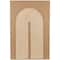 Brown Polyester Geometric Home Wall Decor with Tan Layered Arch